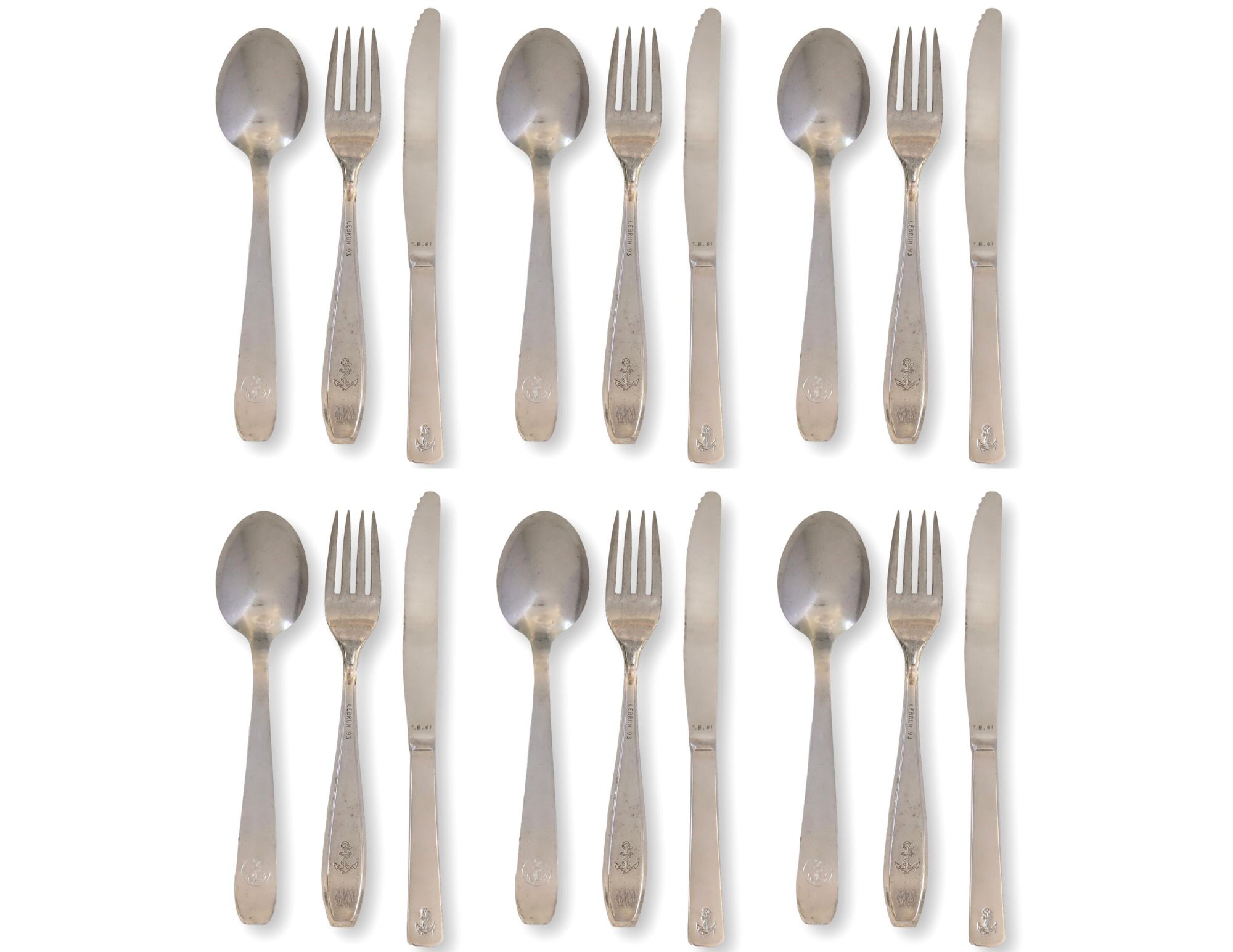 French Navy Military Mess Cutlery~P77696140