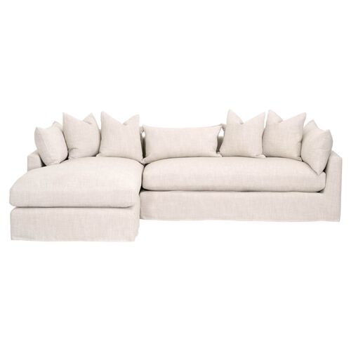 Julianna LF Slipcover Sofa, Bisque Linen~P77598598