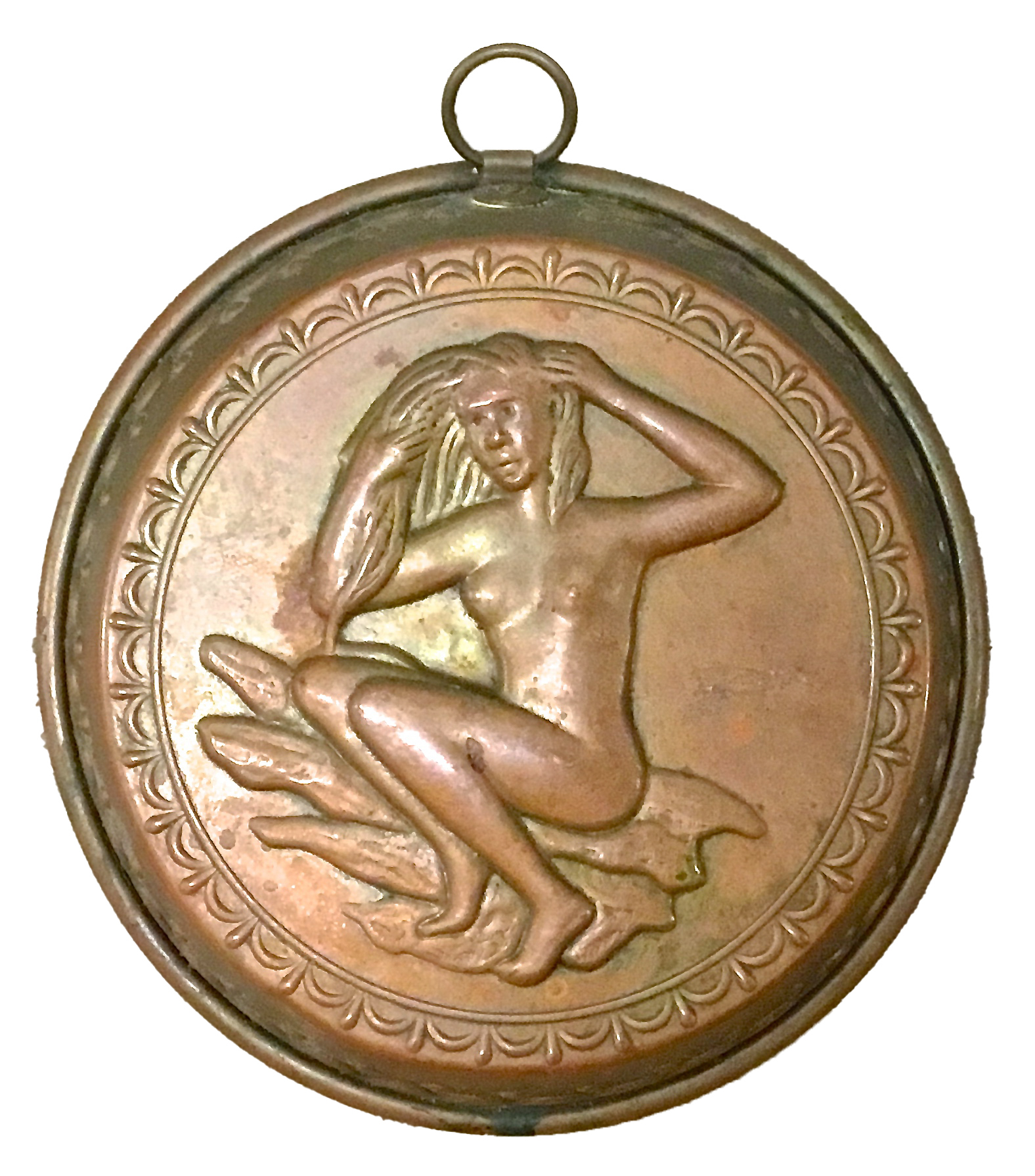 Art Deco Female Nude Copper Mold~P77544616