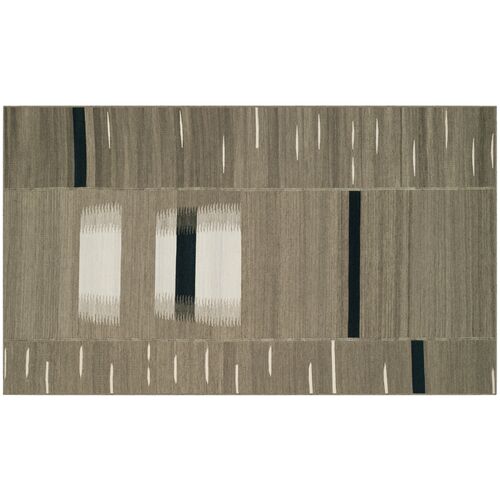Mal Hand Woven Wool Rug, Beige
