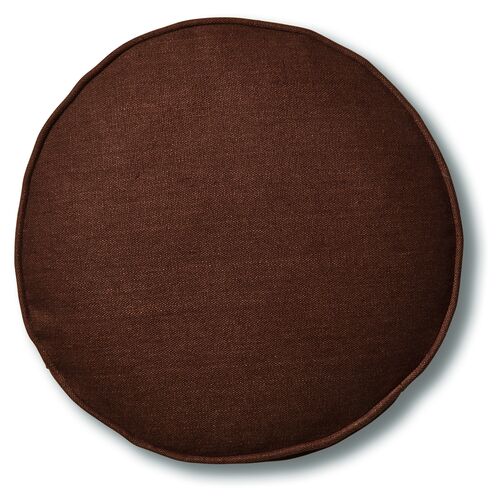 Claire 16x16 Disc Pillow, Walnut Linen~P77483516