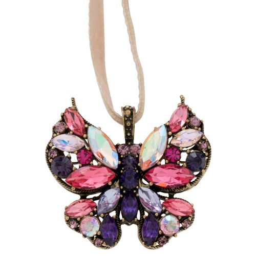 Mini Butterfly Ornament, Purple/Pink~P77504320