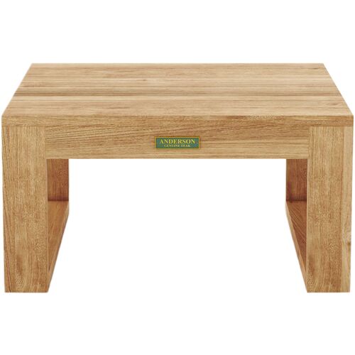 Islena Outdoor Teak Side Table, Natural