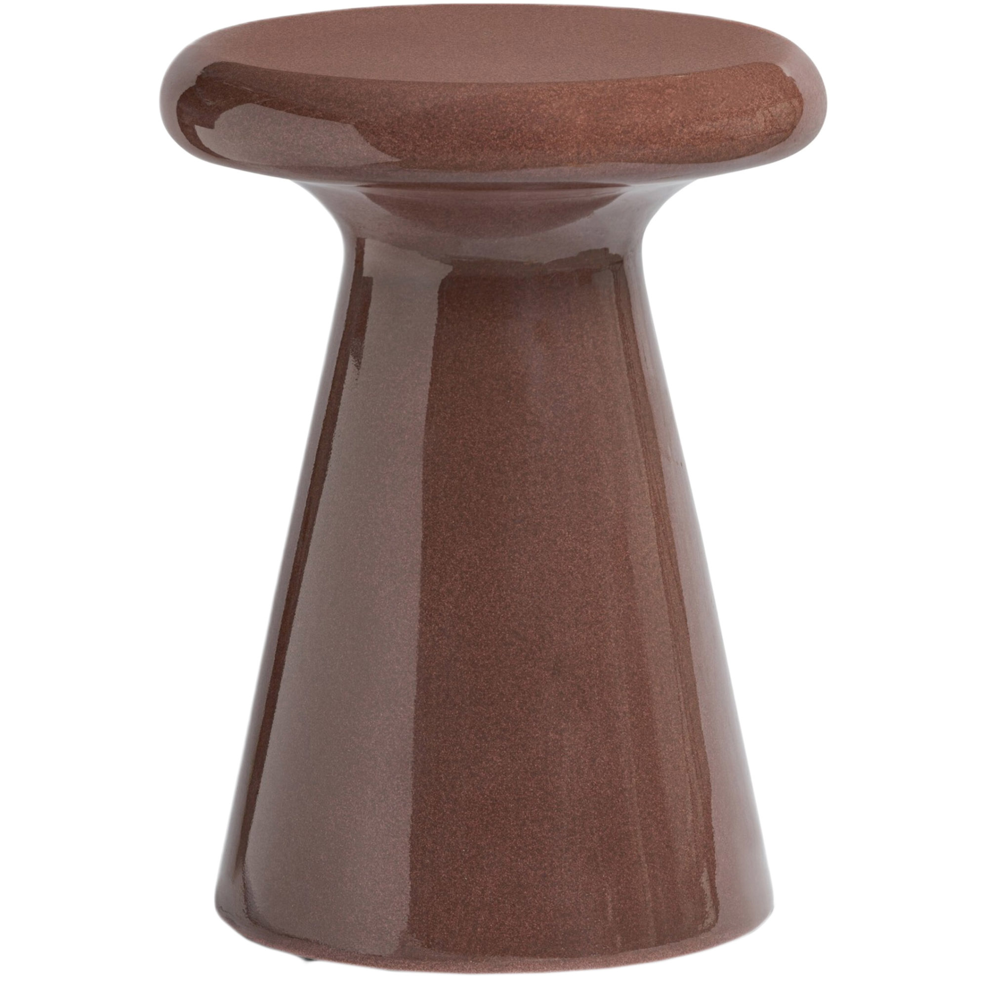 Zeal End Table, Smooth Red Concrete