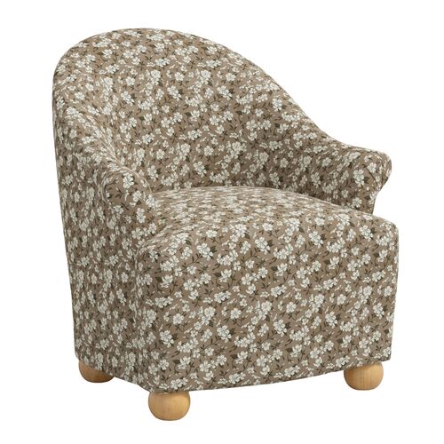 Marie Bun Foot Chair, Dogwood Floral Marie Bun Foot Chair, Dogwood Floral