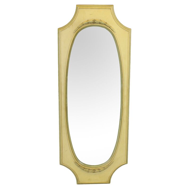 Vintage Bella Home Midcentury Yellow Mirrors, Pair One Kings Lane