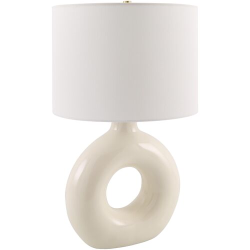 Tressa Ceramic Circle Base Table Lamp