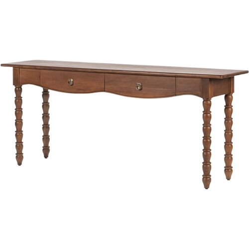 Thalyn Spindle Console Table, Walnut