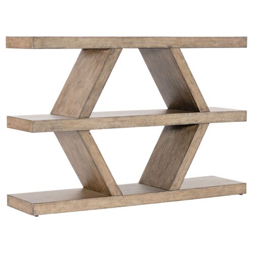 Commerce & Market Geo Lines Console Table, Natural