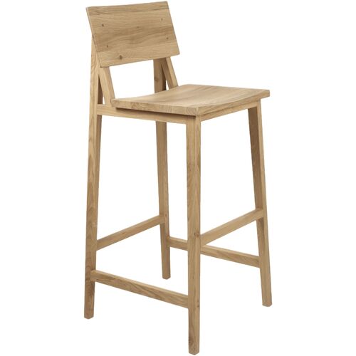 N4 Bar Stool, Oak