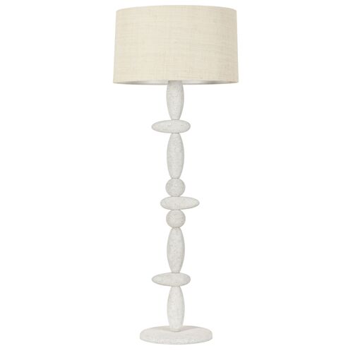 Cullen Floor Lamp, Vintage Gold Leaf/Ceramic Gypsum Clay/Saguran Cullen Floor Lamp, Vintage Gold Leaf/Ceramic Gypsum Clay/Saguran
