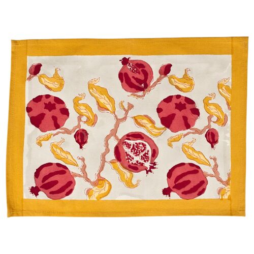 Pomegranate Placemats, Set of 6 Pomegranate Placemats, Set of 6