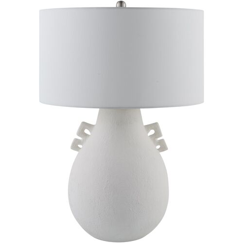Paxen Ceramic Table Lamp, White