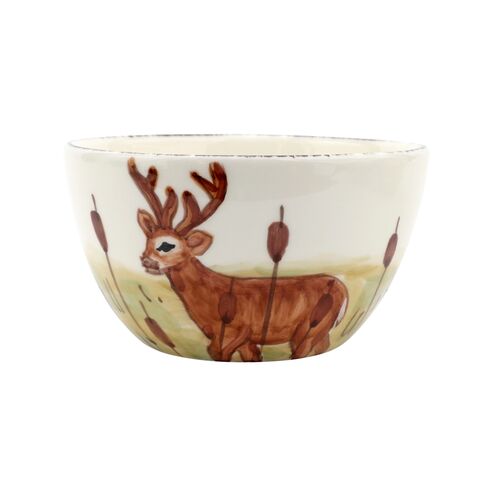Wildlife Deer Cereal Bowl, Multicolor