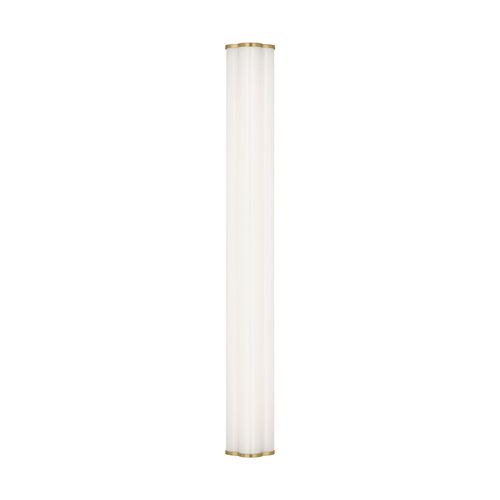Freya 1-Light Bath Vanity Wall Sconce, Burnished Brass