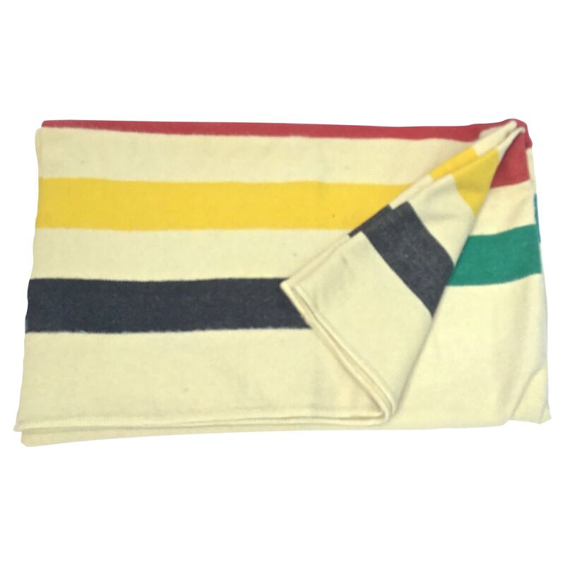 Vermilion Designs - Hudson's Bay Point Striped Blanket | One Kings Lane