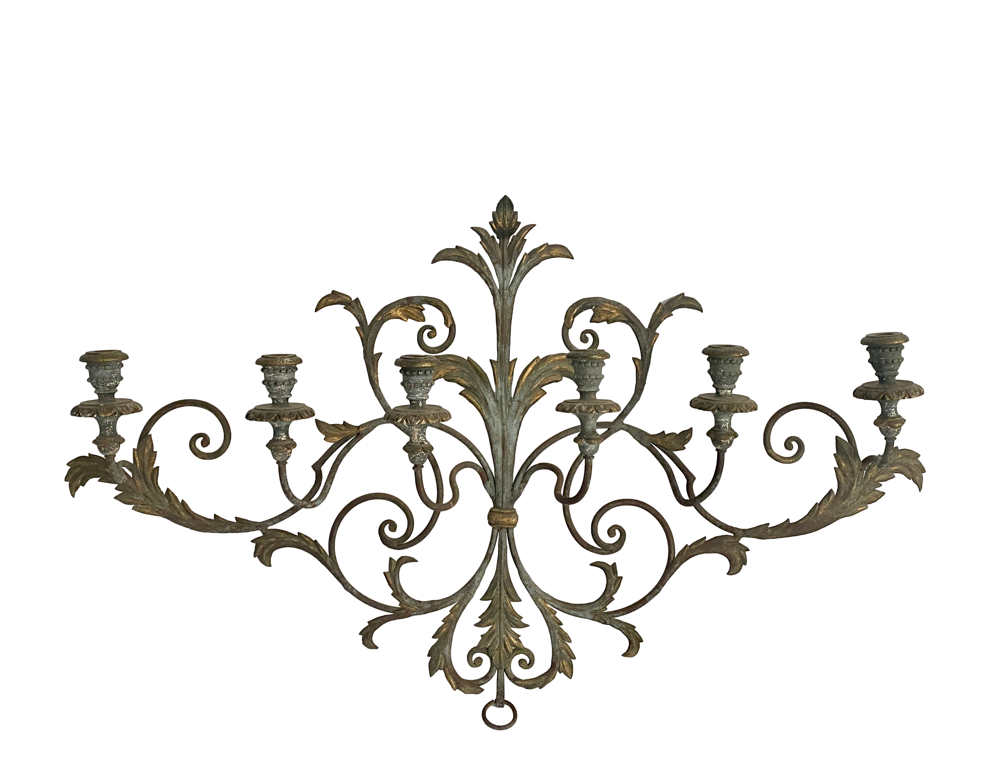 1960s Italian Hand-Painted Candelabra~P77689113