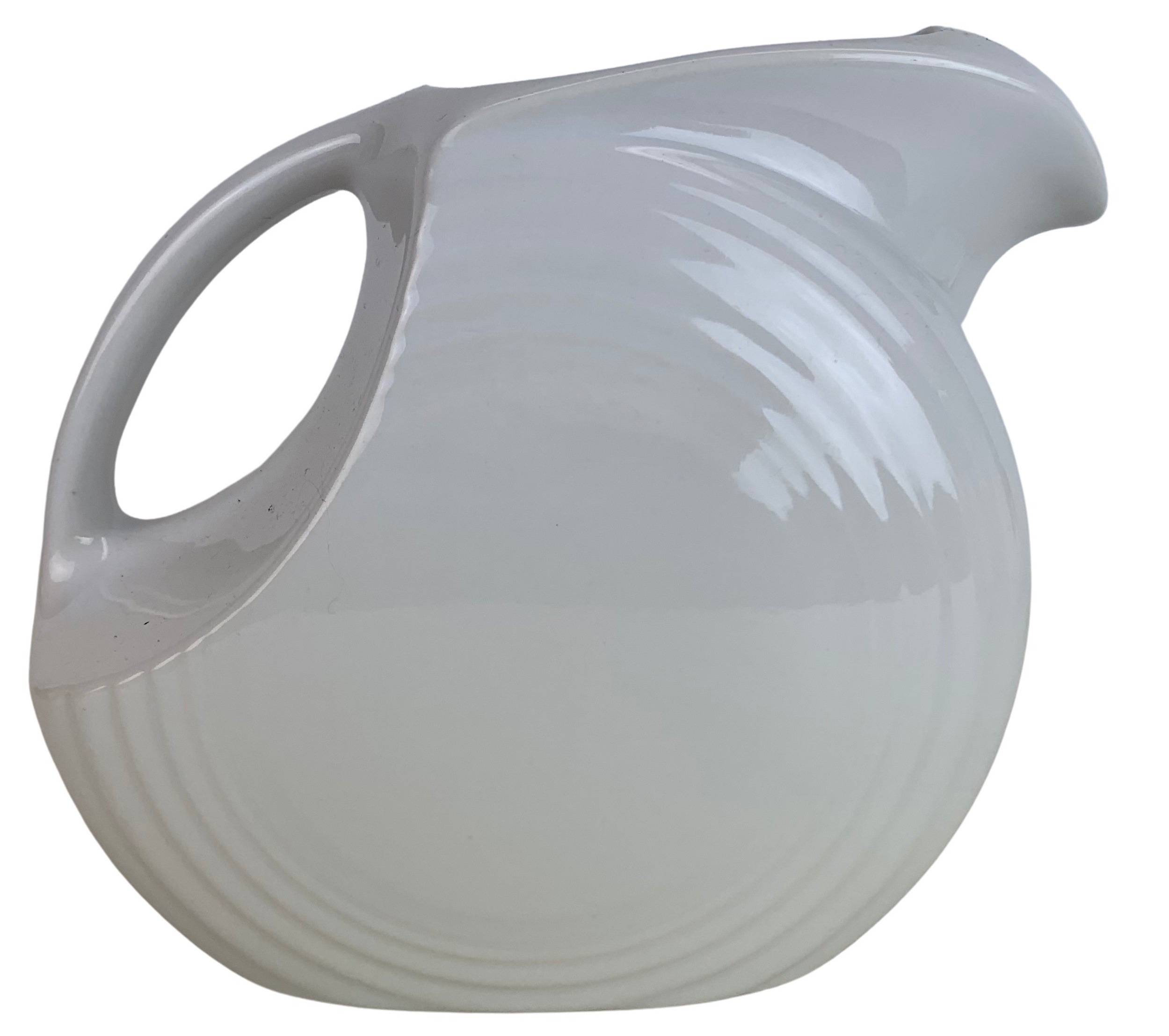 White Fiestaware Disc Pitcher~P77634108