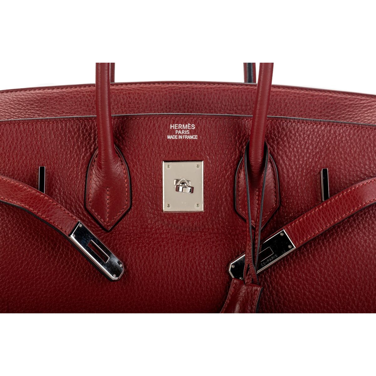 Hermès // 2002 Rouge H Taurillon Clemence Crinoline Birkin 35 Bag – VSP  Consignment
