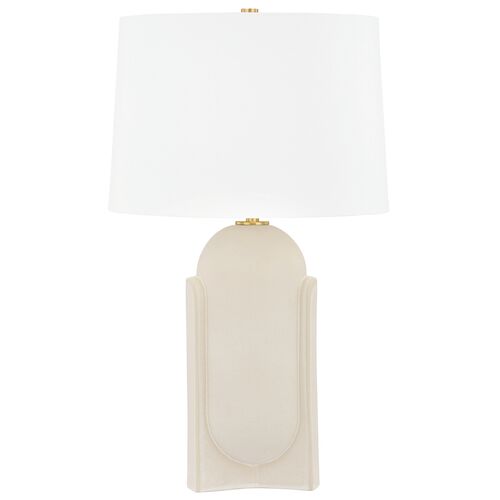 Brontae Cramic Table Lamp, Moonstone Sand/White Brontae Cramic Table Lamp, Moonstone Sand/White