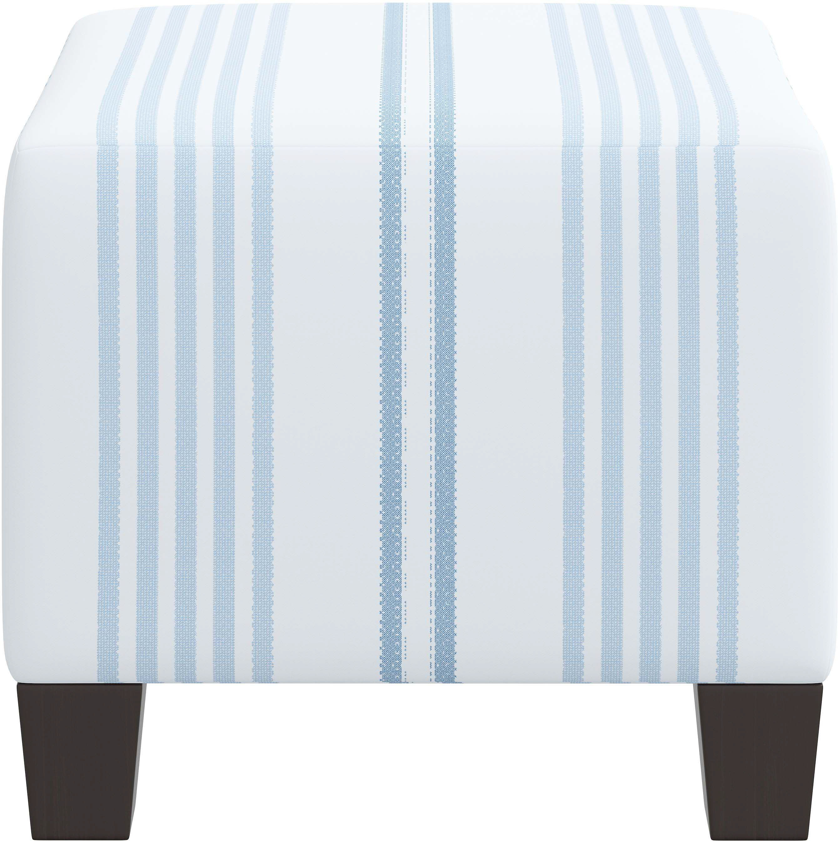 Berit Ticking Stripe Ottoman