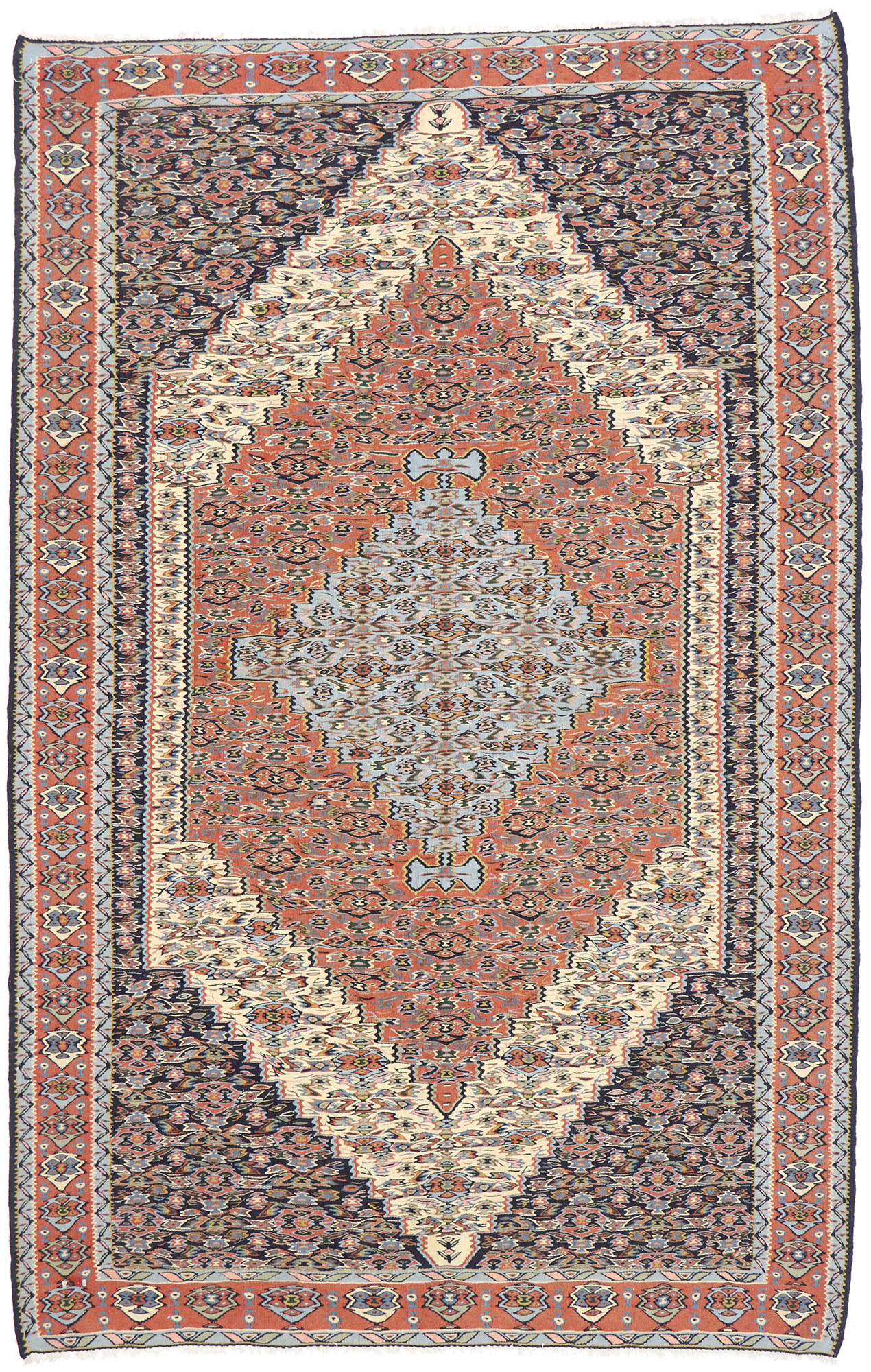 Persian Senneh Kilim Rug, 5'3" x 8'1"~P77632041