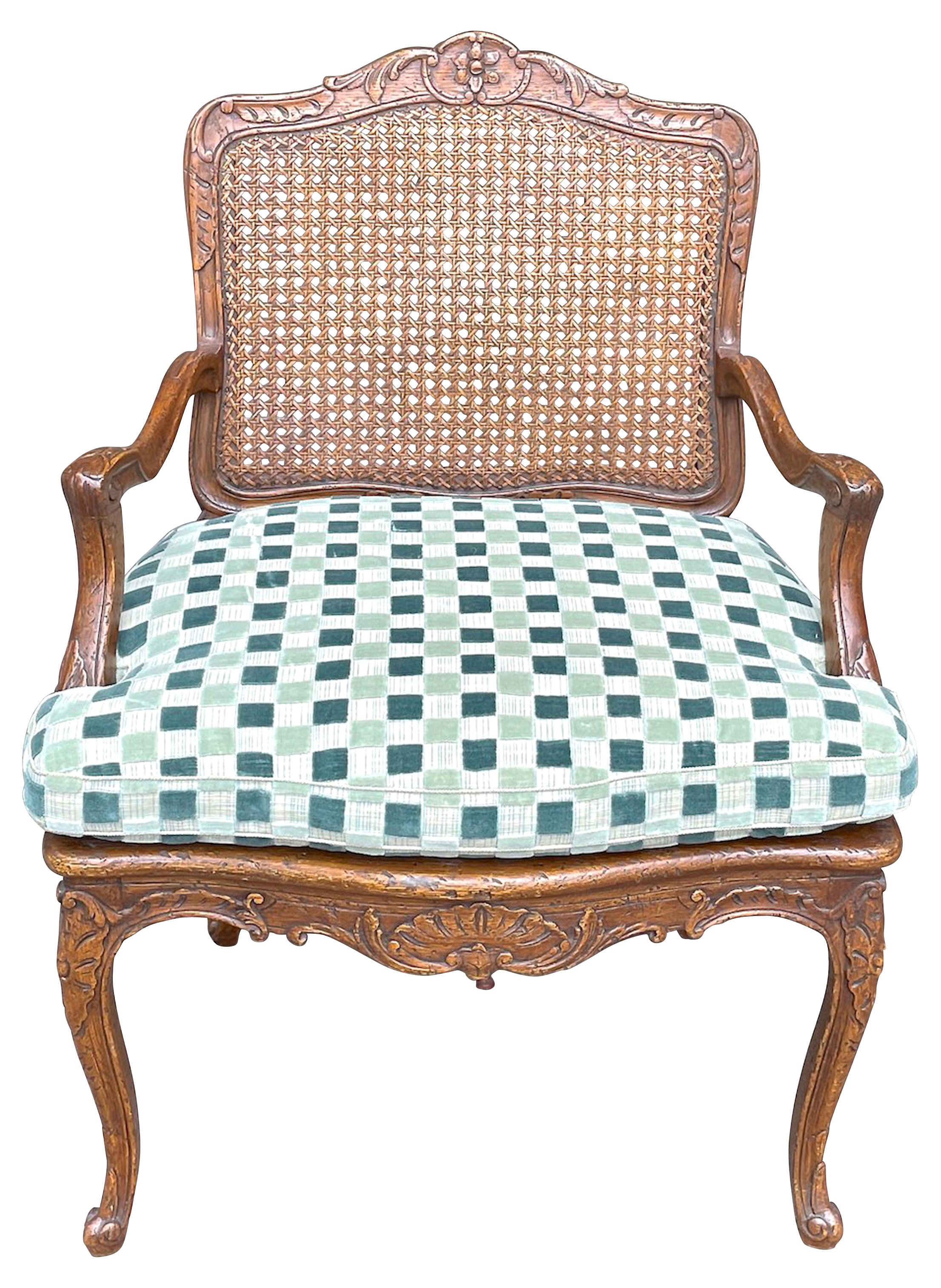 Antique Louis XV Style Caned Armchair~P77624986