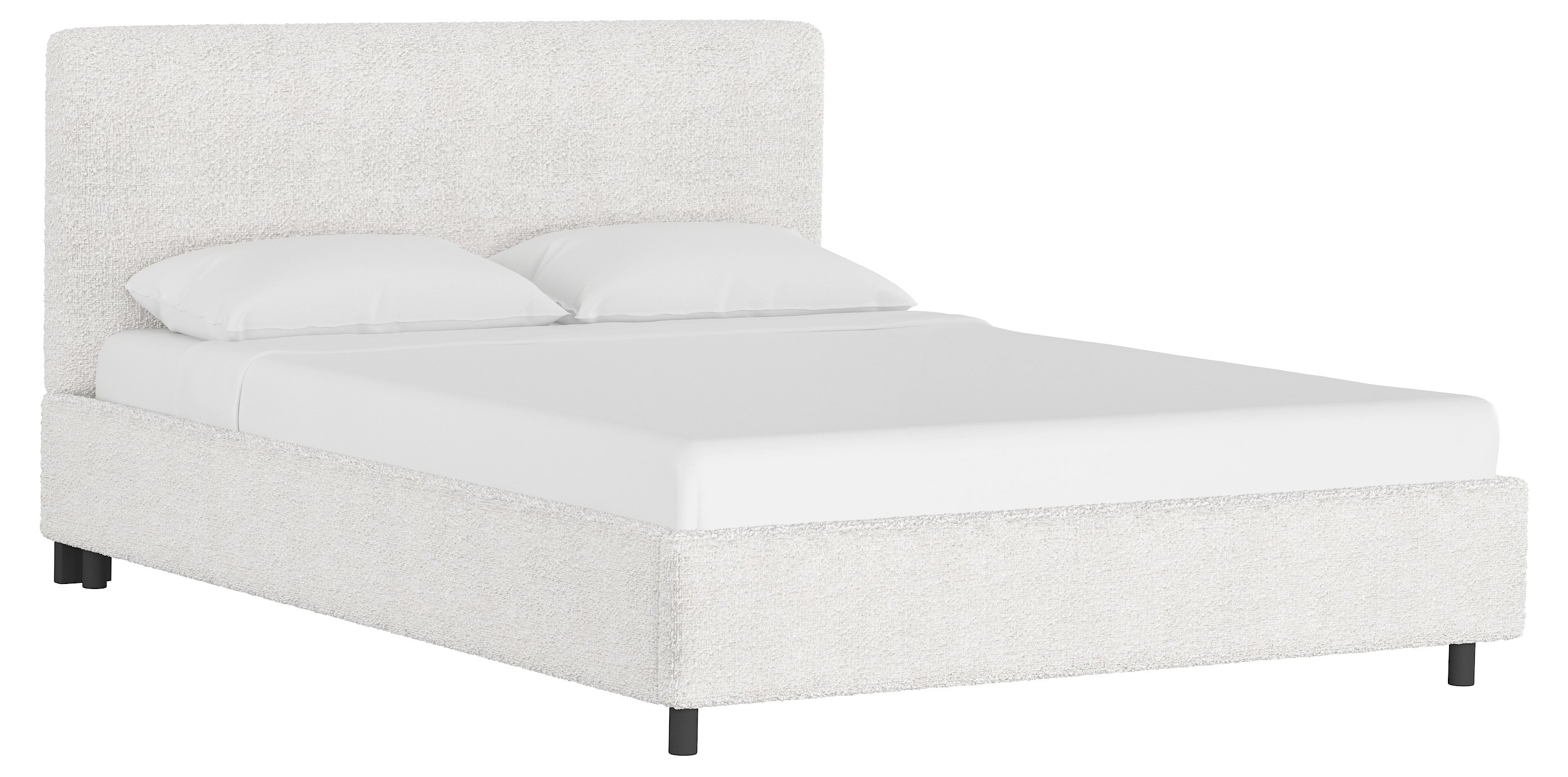 Novak Bouclé Platform Bed One Kings Lane