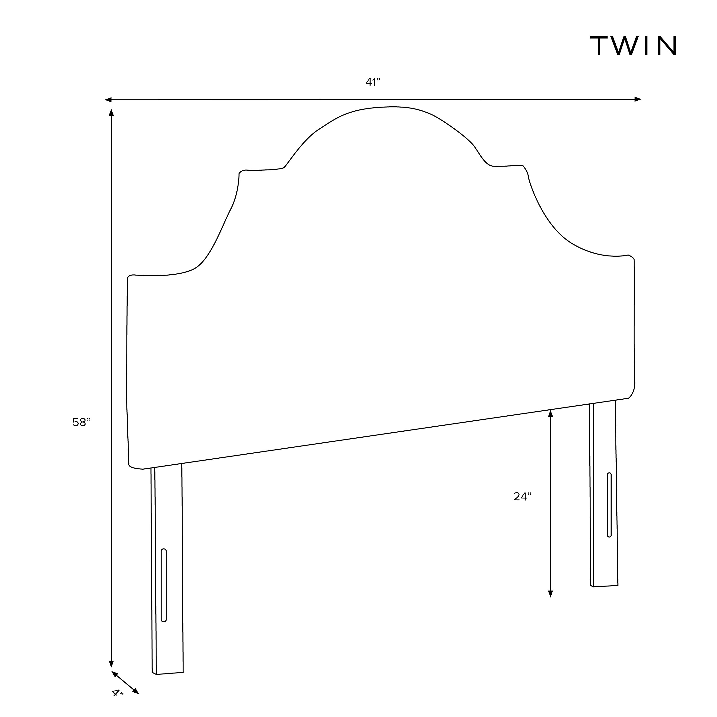 Kennedy Arched Floral Headboard - Petal Design