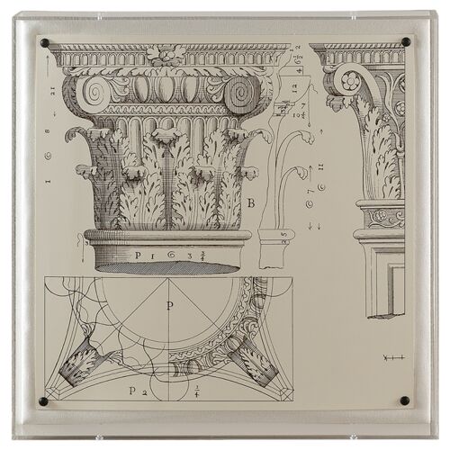 Corinthian Detail III Print, 20" x 20"
