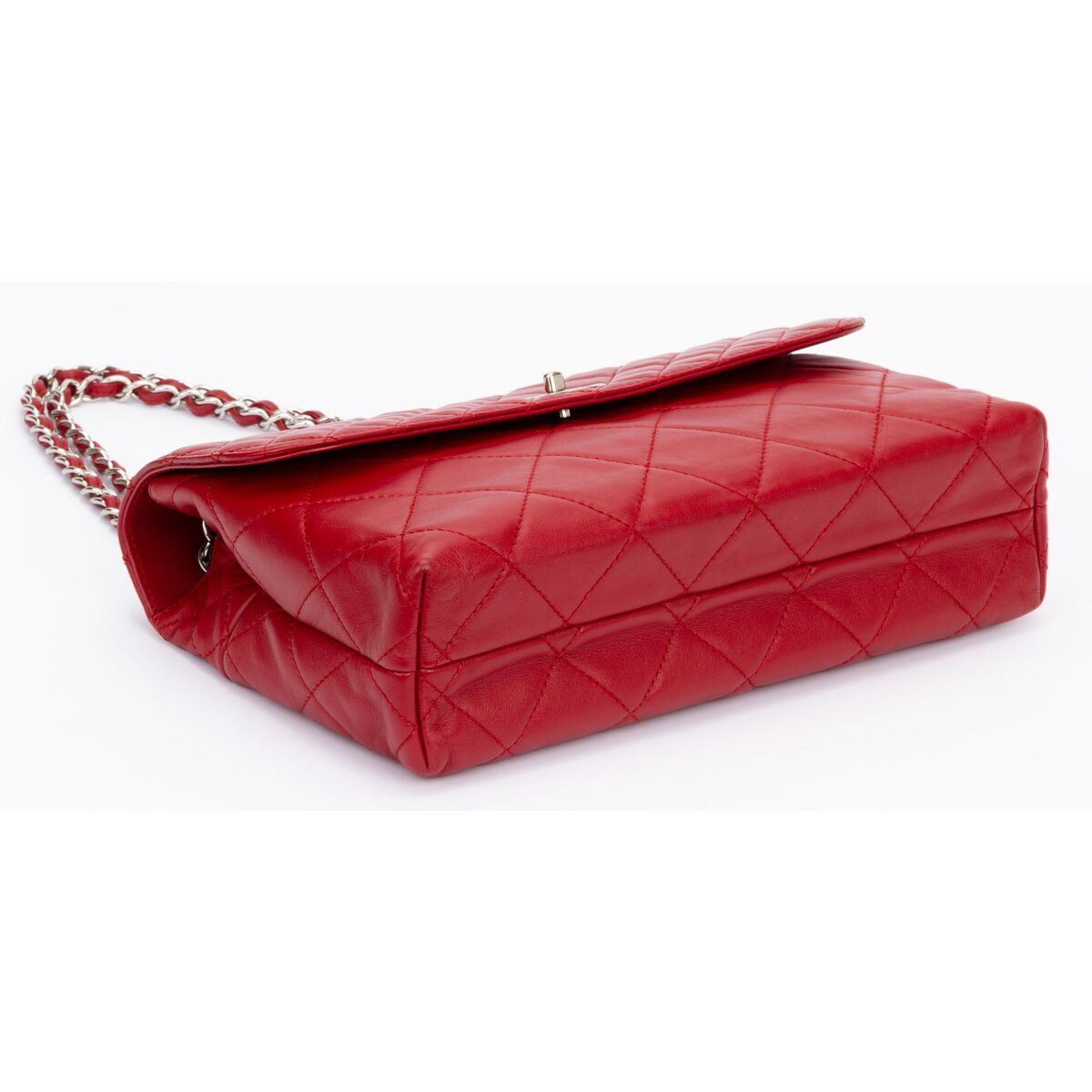 red leather chanel bag authentic