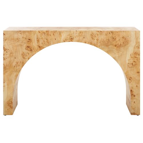 Quinlee Burled Mappa Console