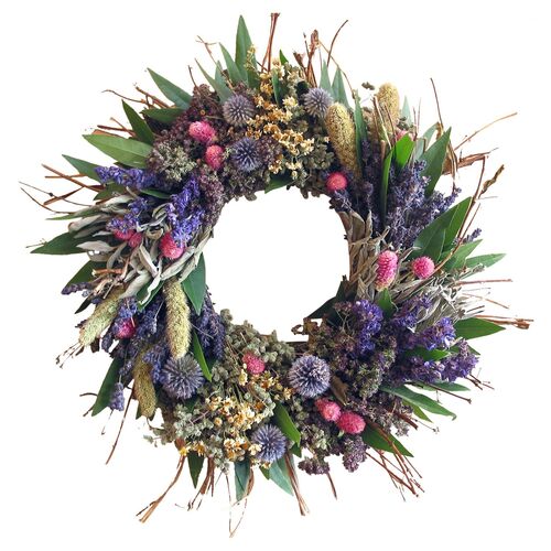 18" Spring Twig Wreath w/ Bay~P77201443~P77201443