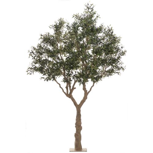 118" Olive Tree With Olives in Metal Stand 118" Olive Tree With Olives in Metal Stand