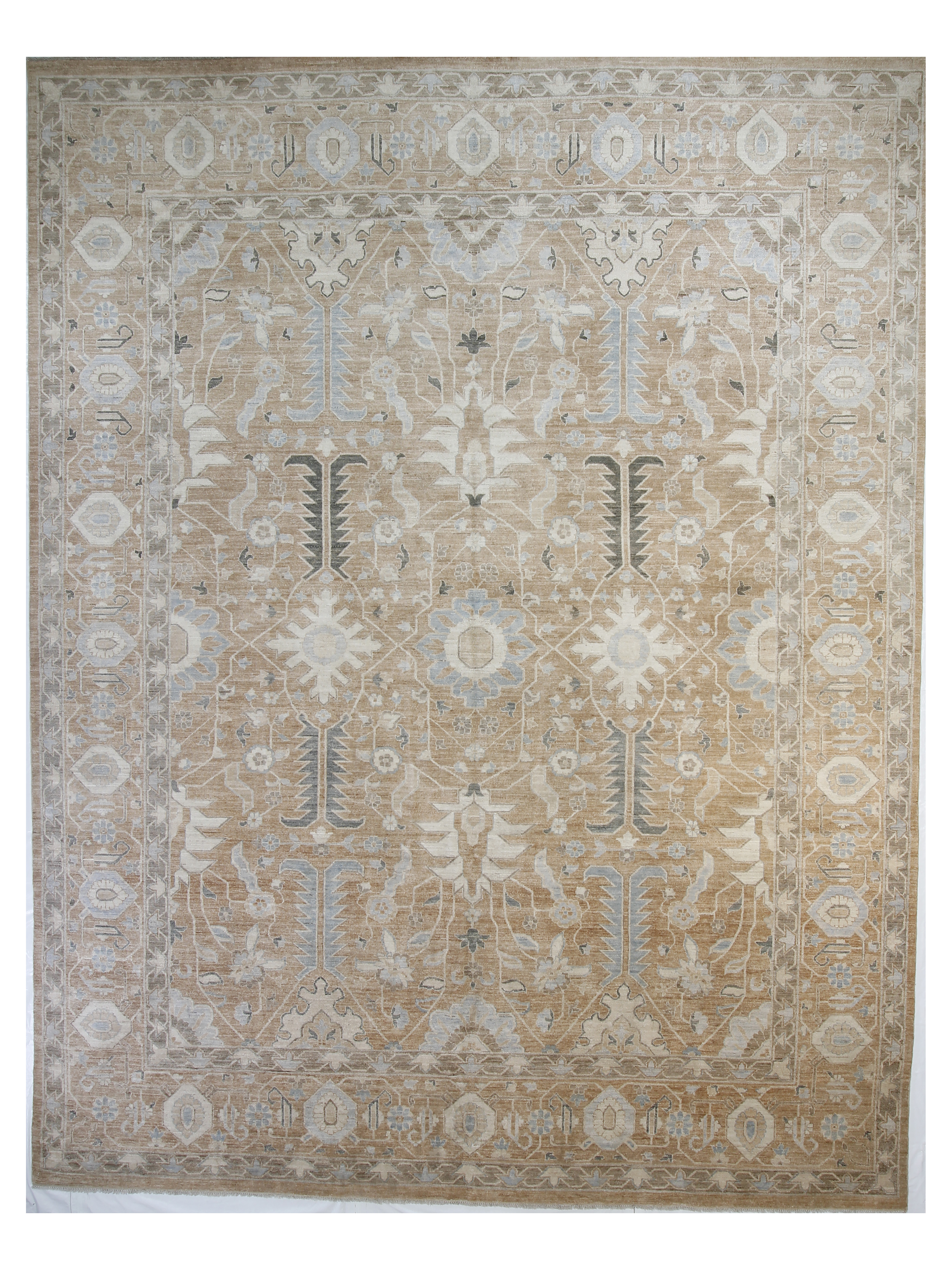 12" x 15" Oushak Rug, Mocha~P77690336