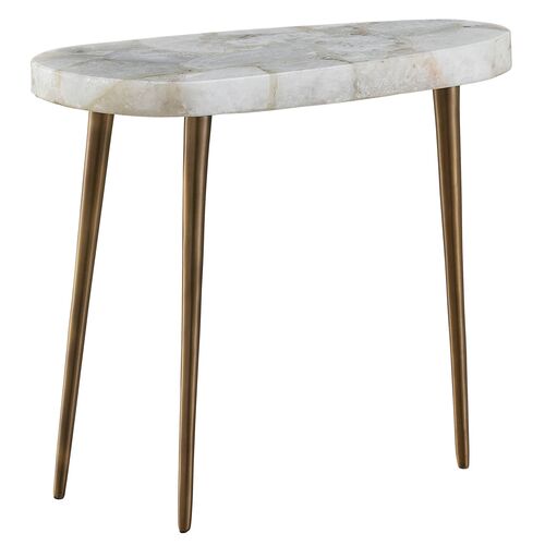 Beckett Short Side Table, Agate/Bronze Beckett Short Side Table, Agate/Bronze