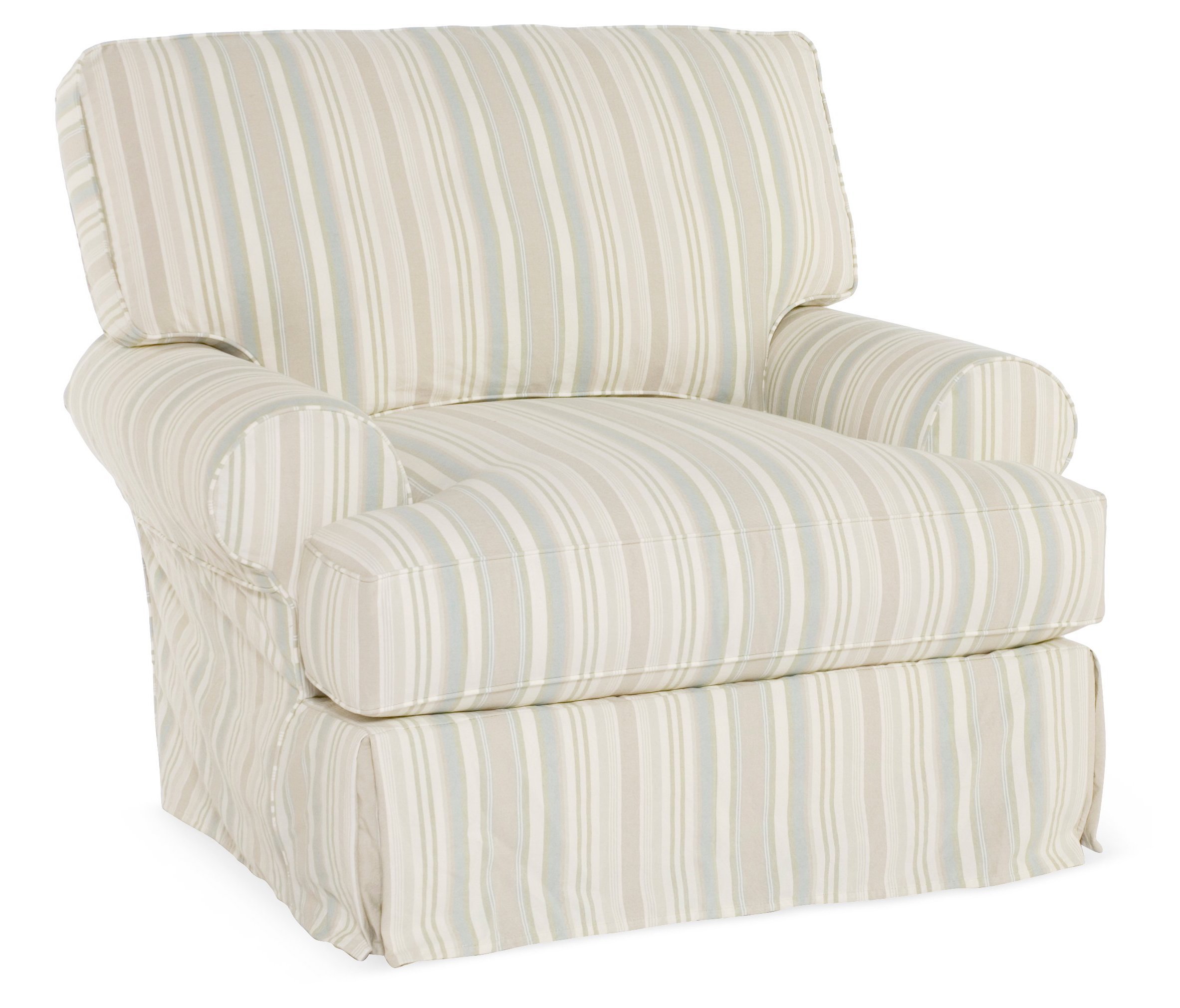 Comfy Slipcovered Club Chair, Tan One Kings Lane