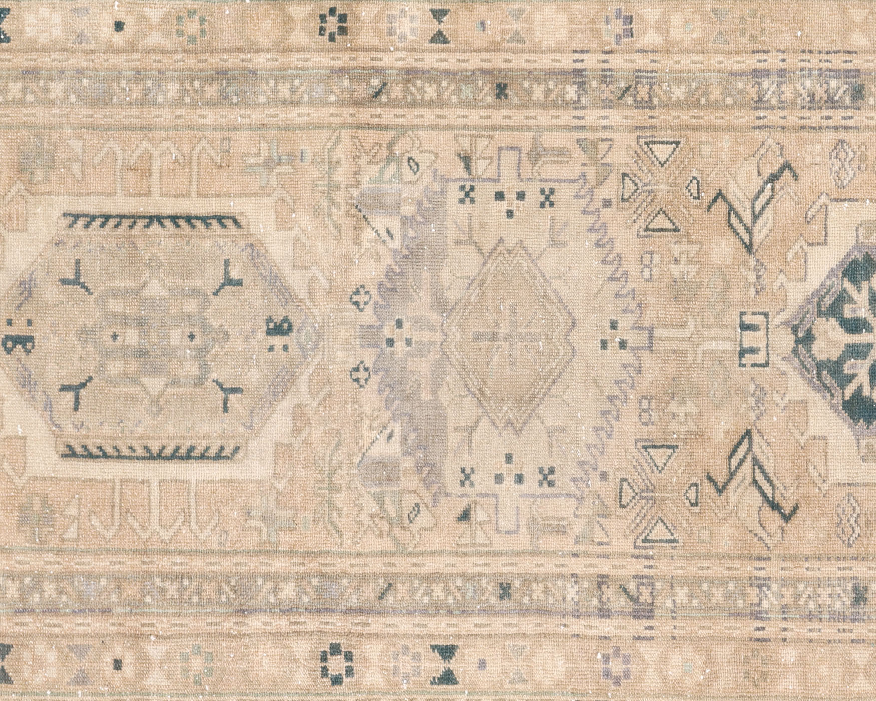1960s Persian Karadja Runner -3'2"x12'7"~P77735975