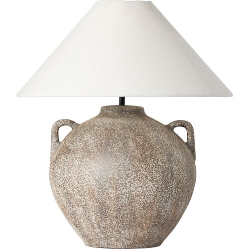Finch Table Lamp, Vintage Brown Ceramic~P111116624
