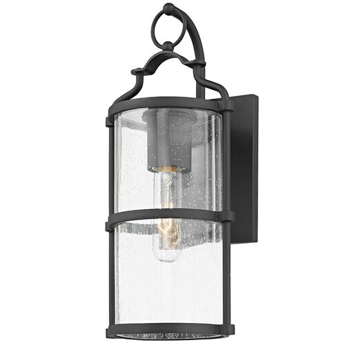 Baker Outdoor Wall Sconce, Textured Black