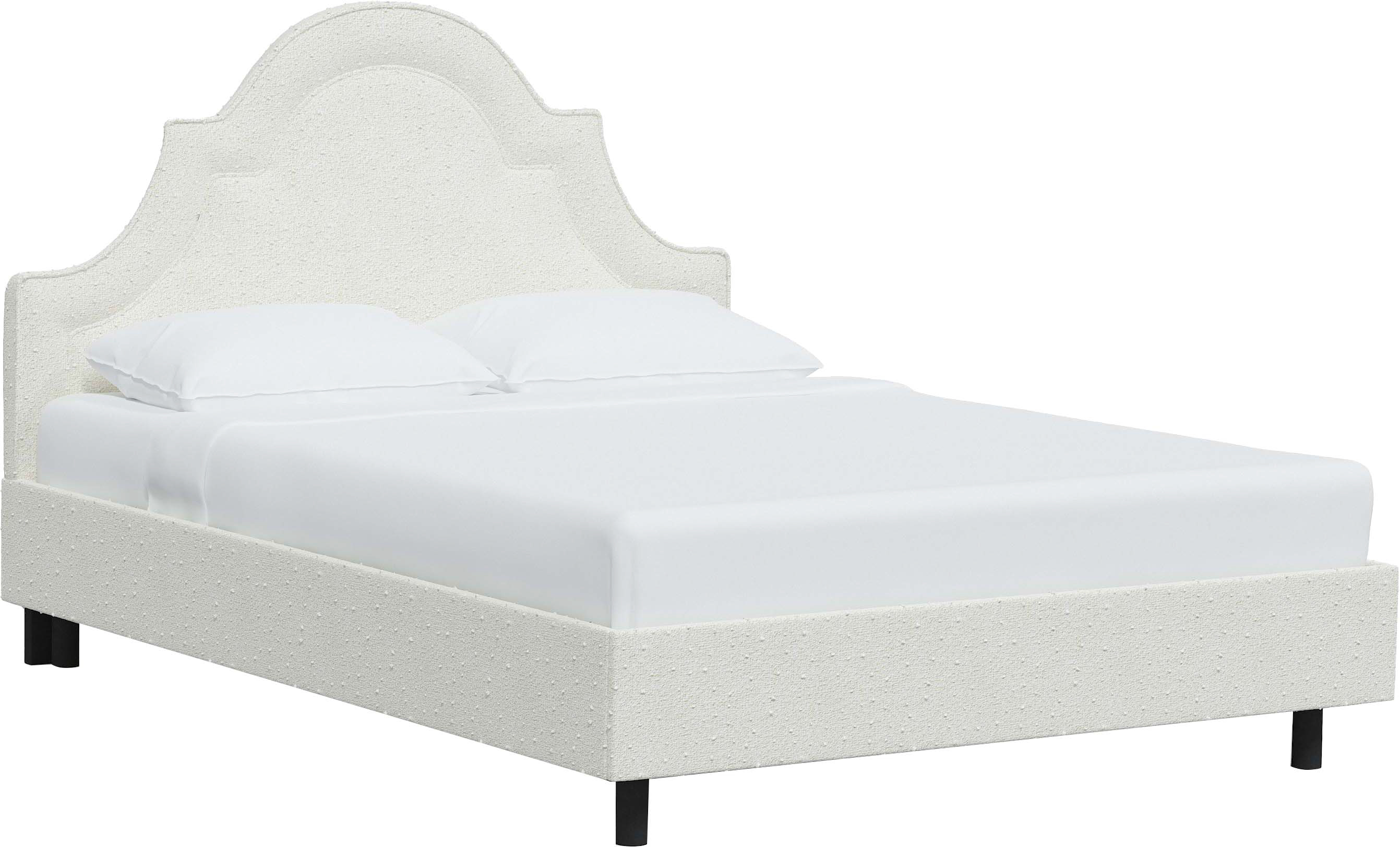 Kennedy Bouclé Arched Platform Bed One Kings Lane