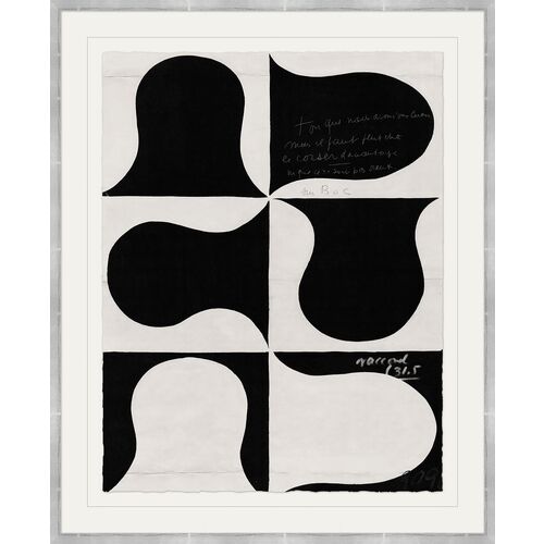 Paule Marrot, Black and White Abstract Series I Variation I