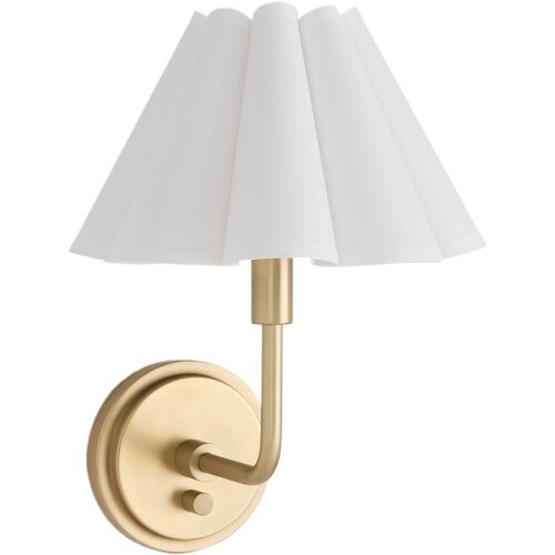 Polly Scallop Shade Single Wall Sconce