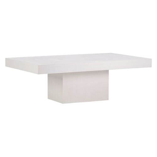 Kiaran Outdoor Coffee Table, White Concrete~P77650410