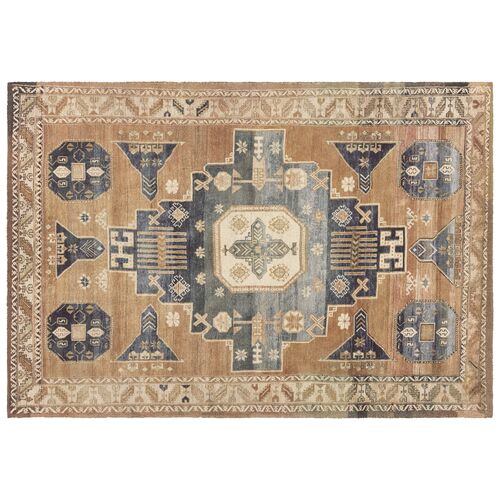 Amorino Traditional Hand Tufted Rug, Yellow/Gold