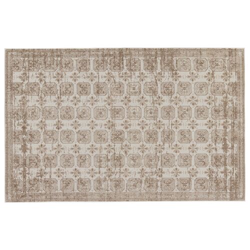 Miles Trellis Rug, Ivory