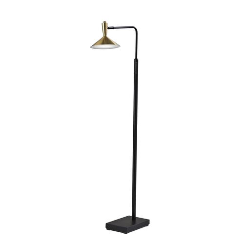 Reid Floor Lamp, Black/Brass~P69529157