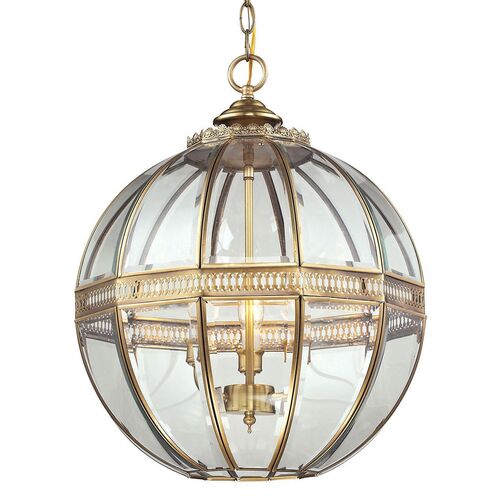 Thea 3-Light Globe Pendant, Brass~P45955686