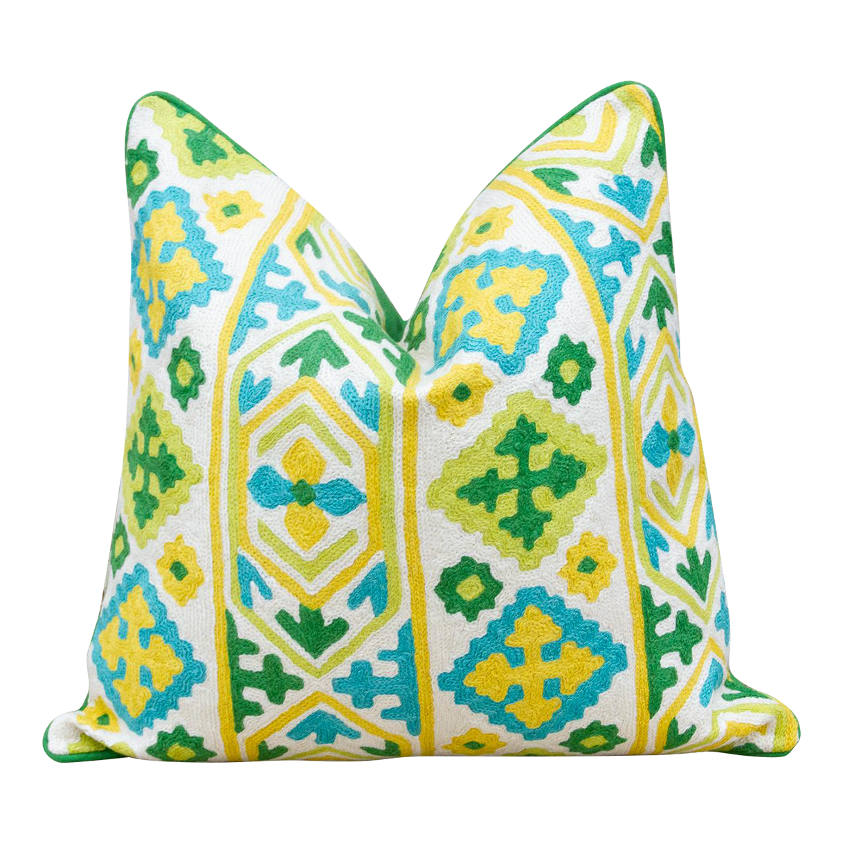 Moorish Colorful Wool Throw Pillow~P77648425