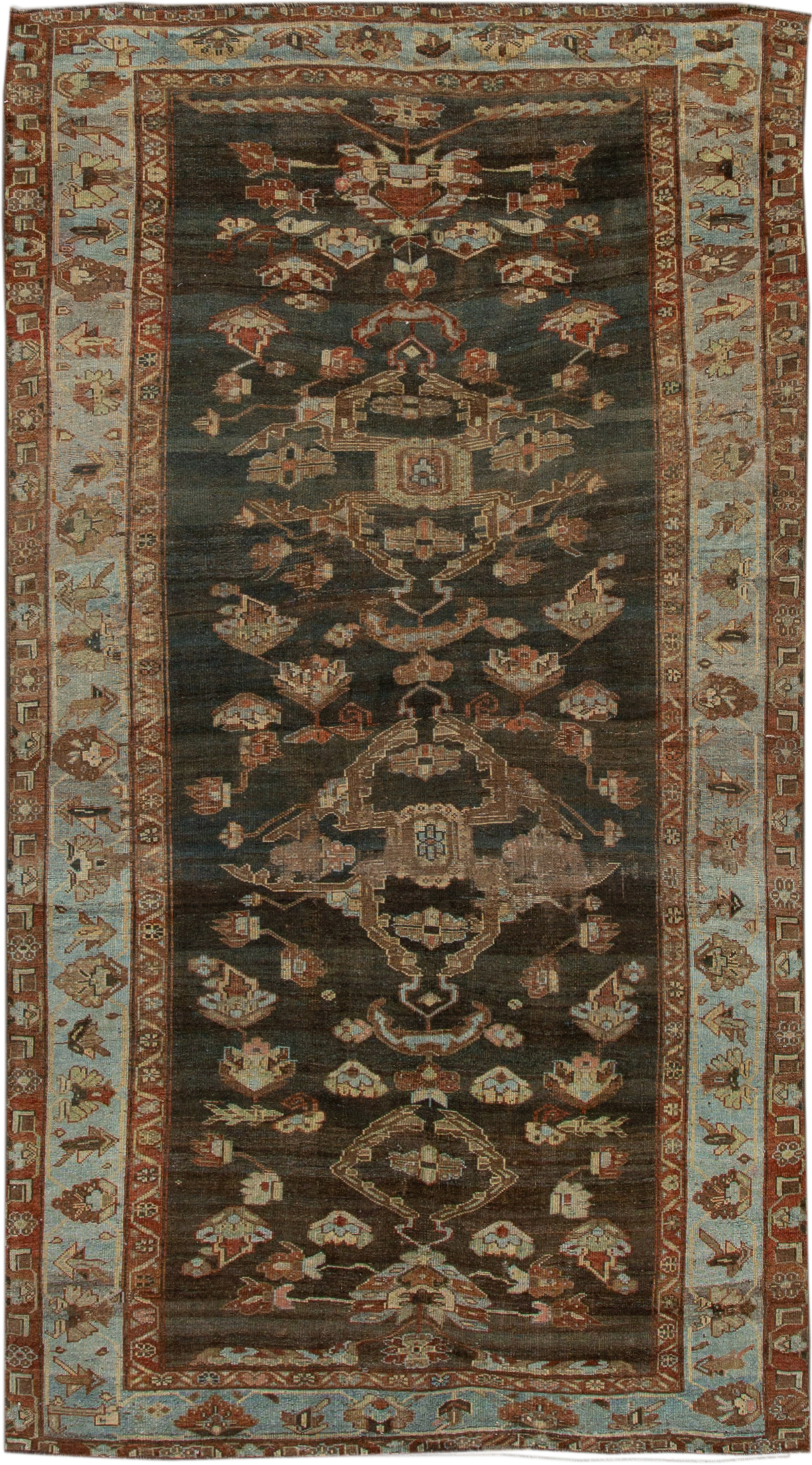 Antique Persian Bidjar Runner Rug~P77664923